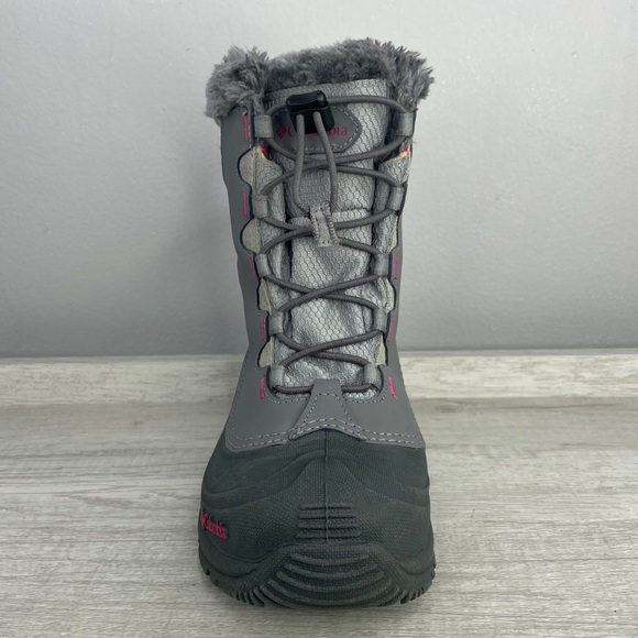 Like New! Columbia Bugaboot gray and pink snow boots size 4 - Picture 4 of 12